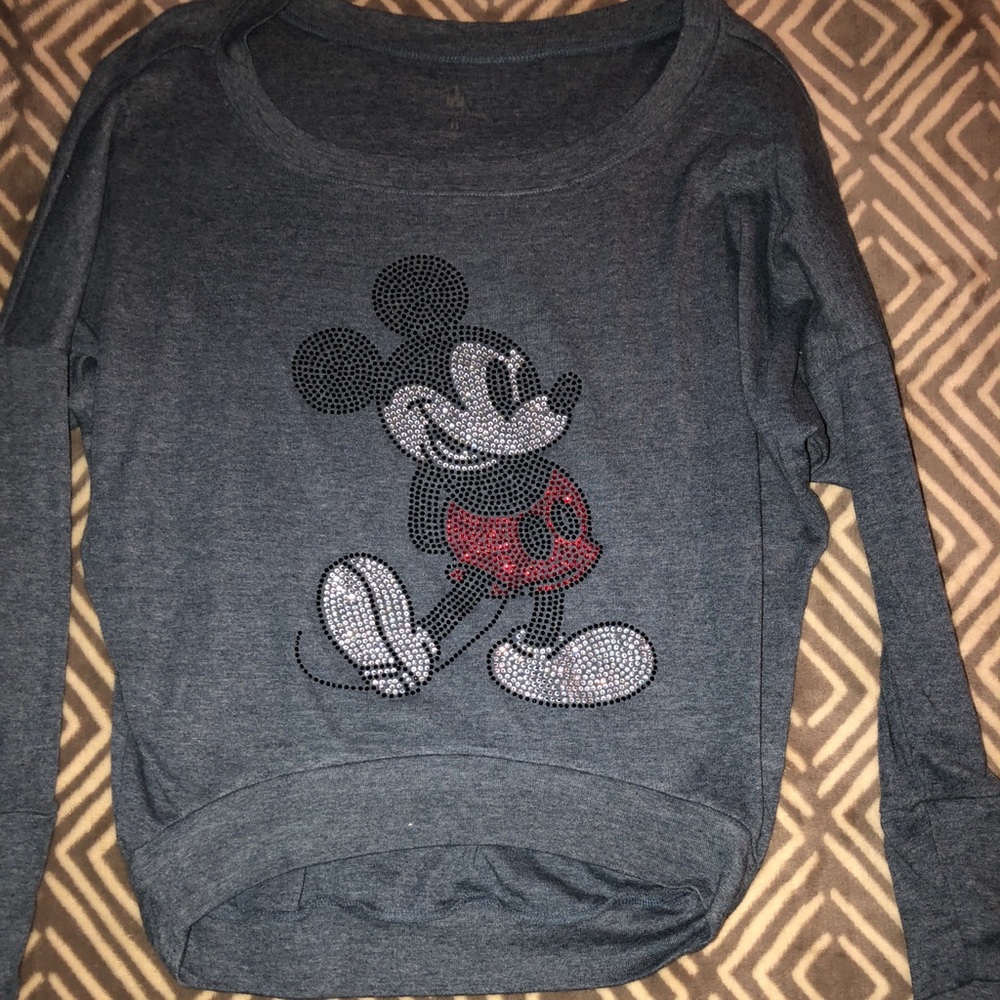 Disney parks rhinestone Mickey Mouse shirt